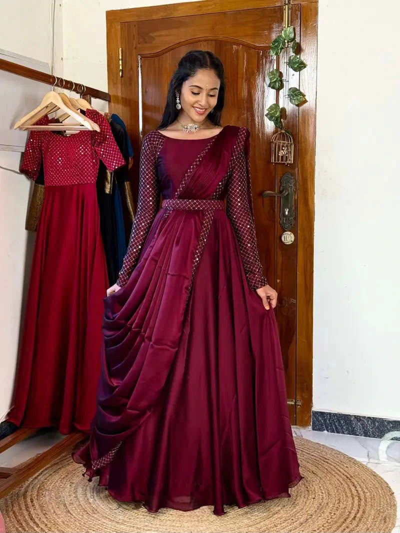 Sparkling Georgette Anarkali 5