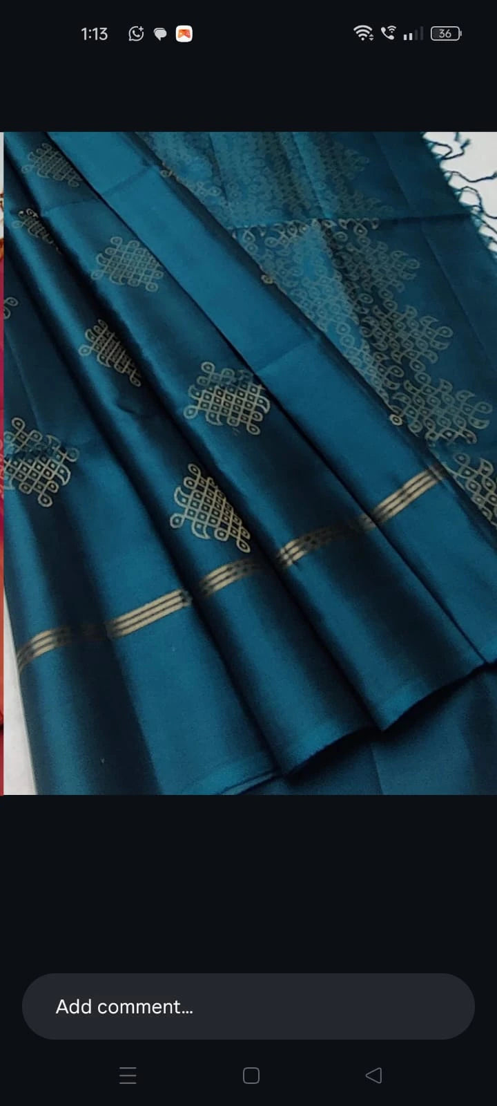Soft Silk Saree with Blouse 2