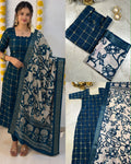 Kurti with Kalamkari Dupatta 1