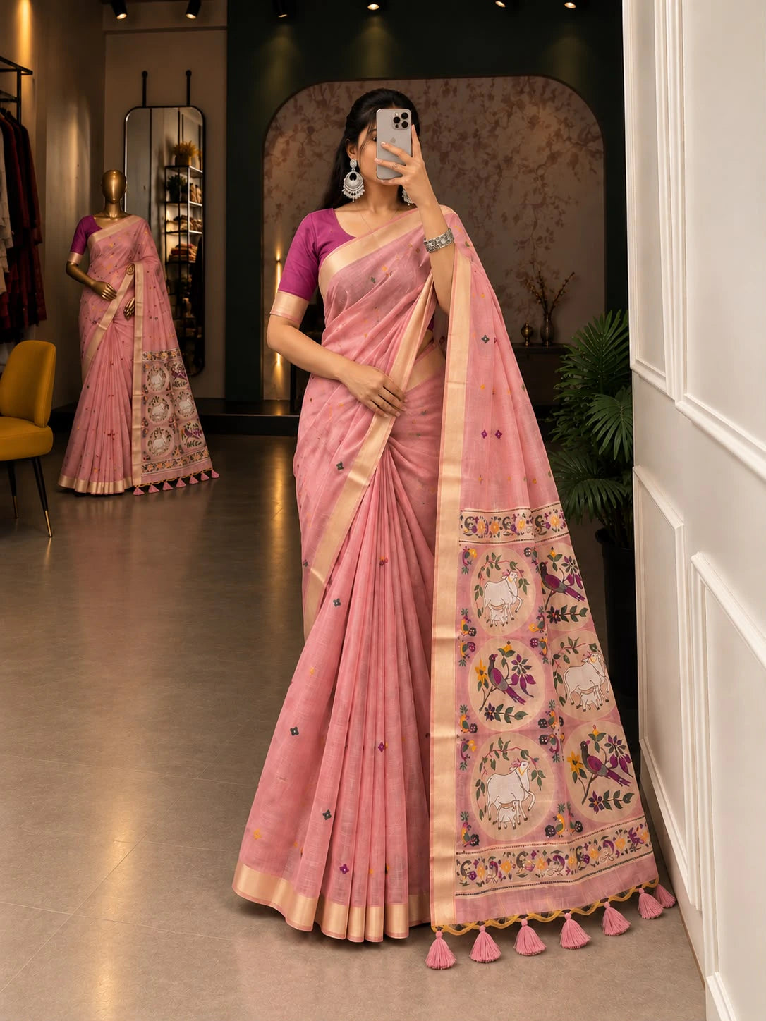 Cotton Zari Woven Saree 2