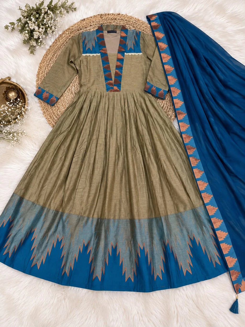 Cotton Spun Silk Anarkali 2