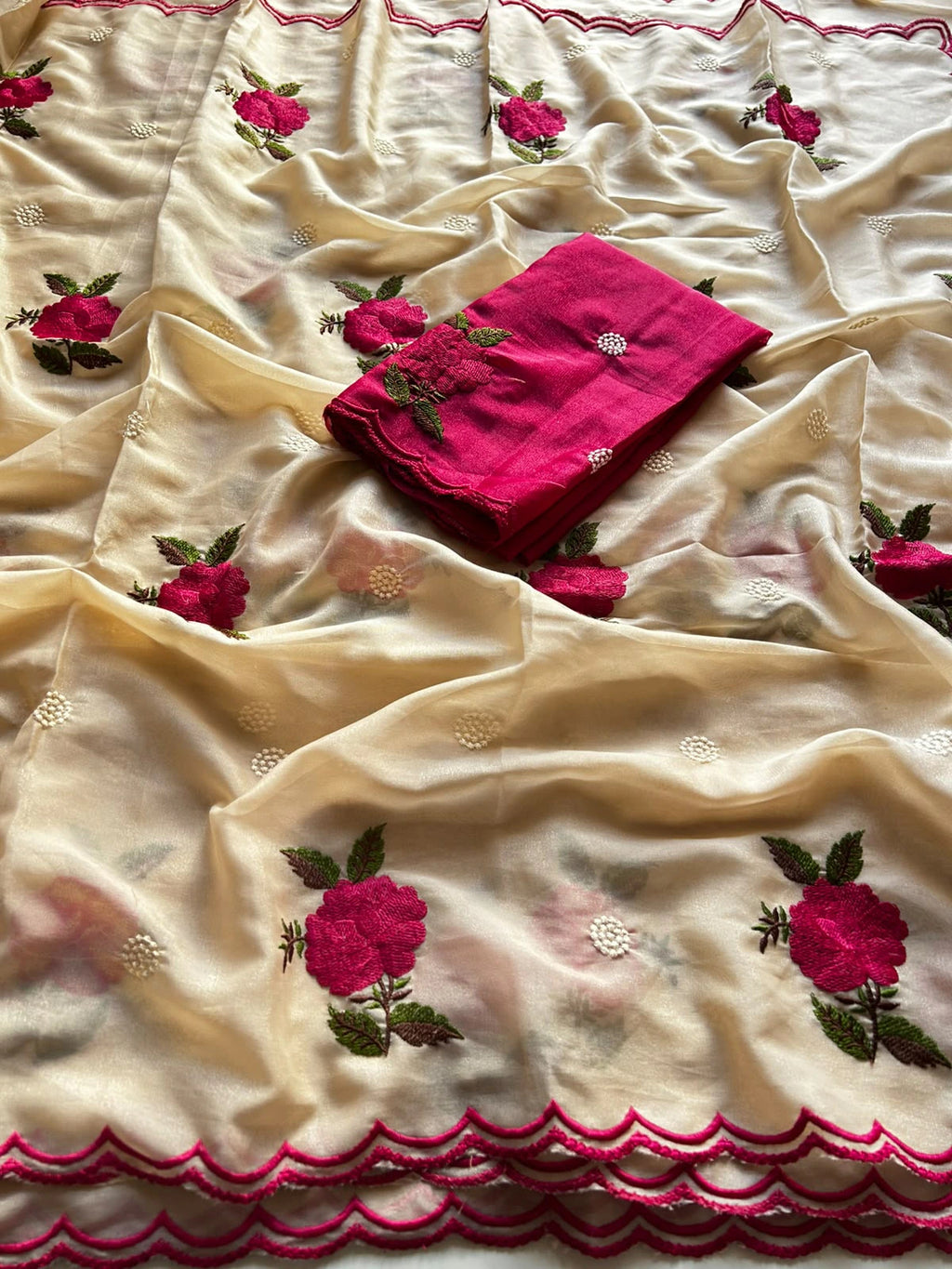 Rangoli Silk Embroidered Saree 6