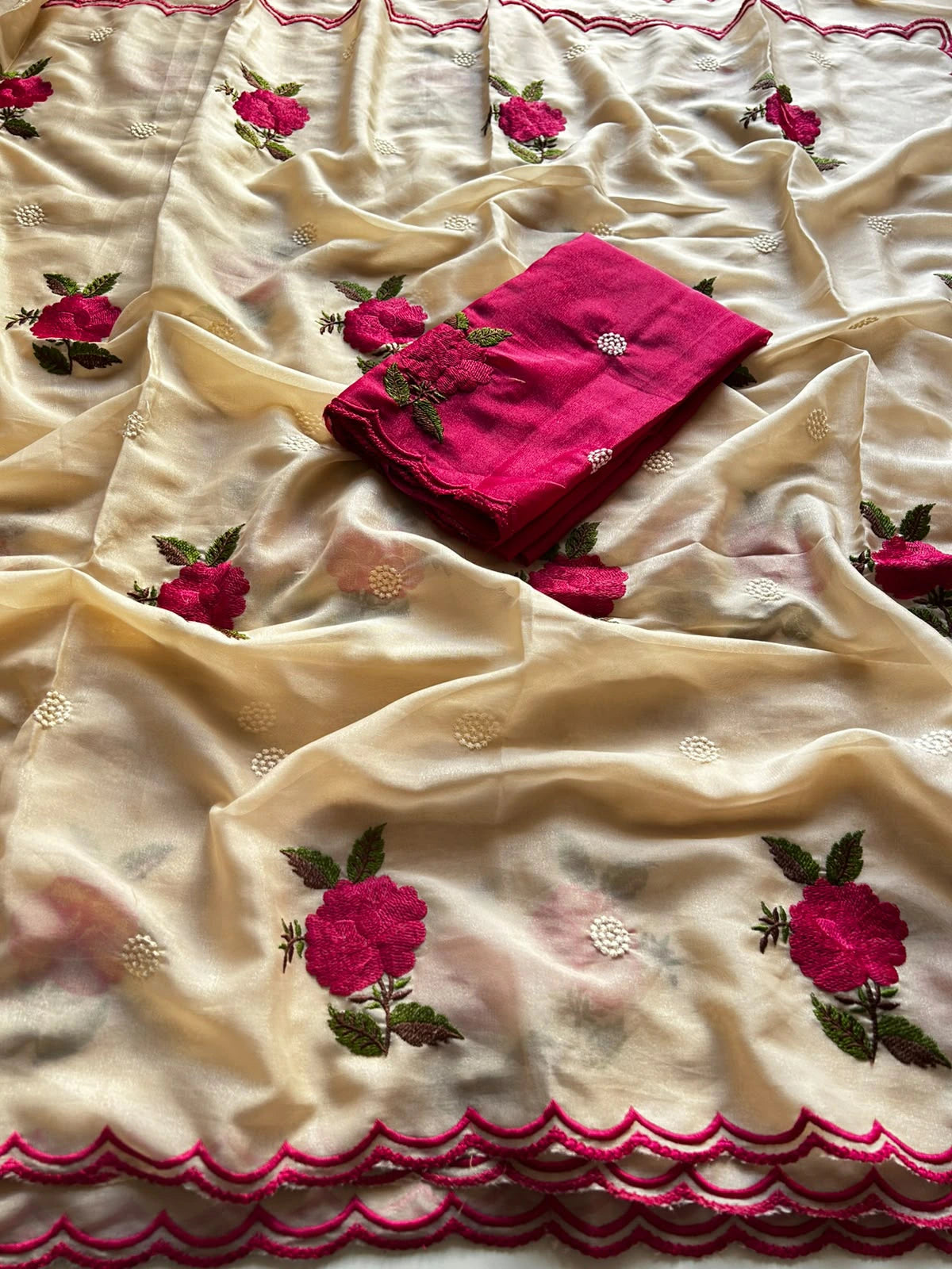 Rangoli Silk Embroidered Saree 6