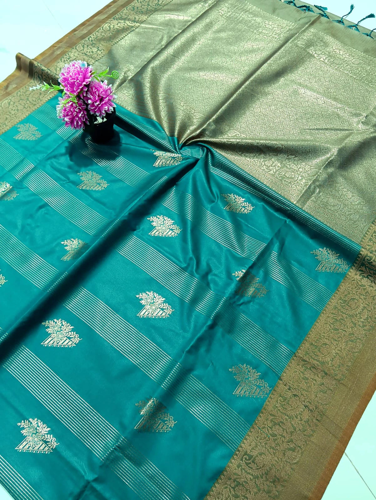 Soft Silk Saree with Blouse 1