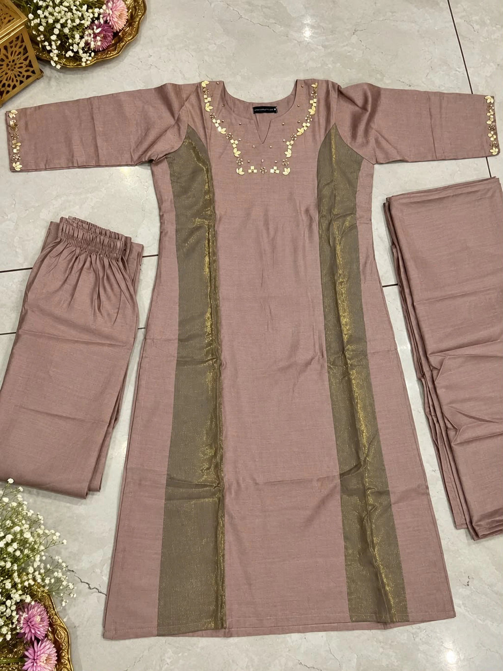 Roman Silk Kurta Set 2