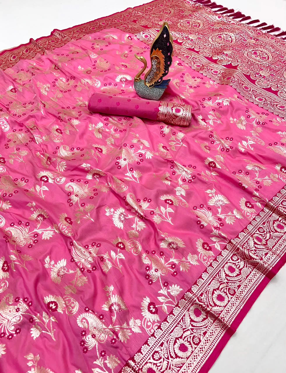 Banarasi Silk Saree with Blouse 5