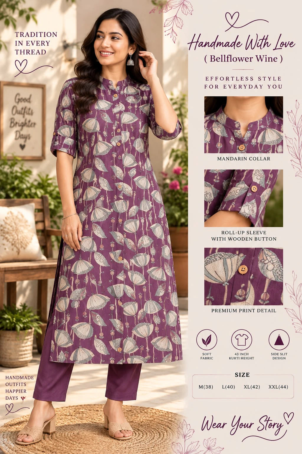 Bamboo Cotton Kurta Set 3