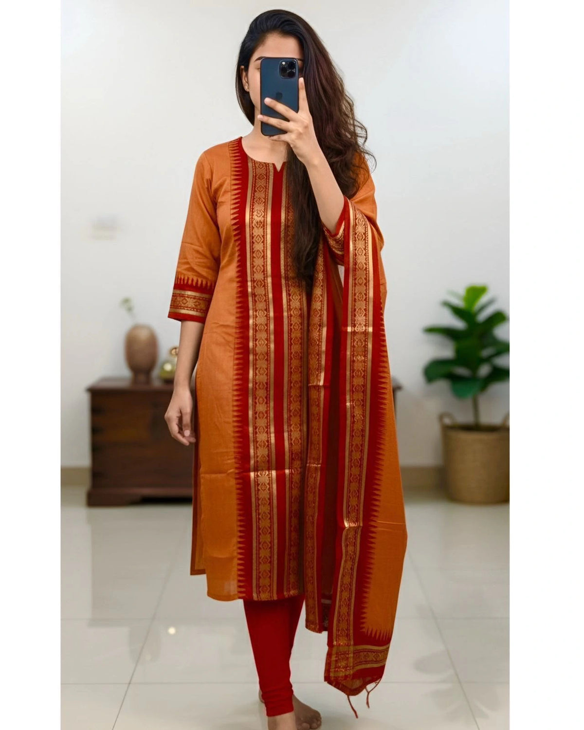 Silk Cotton Kurti Set 5