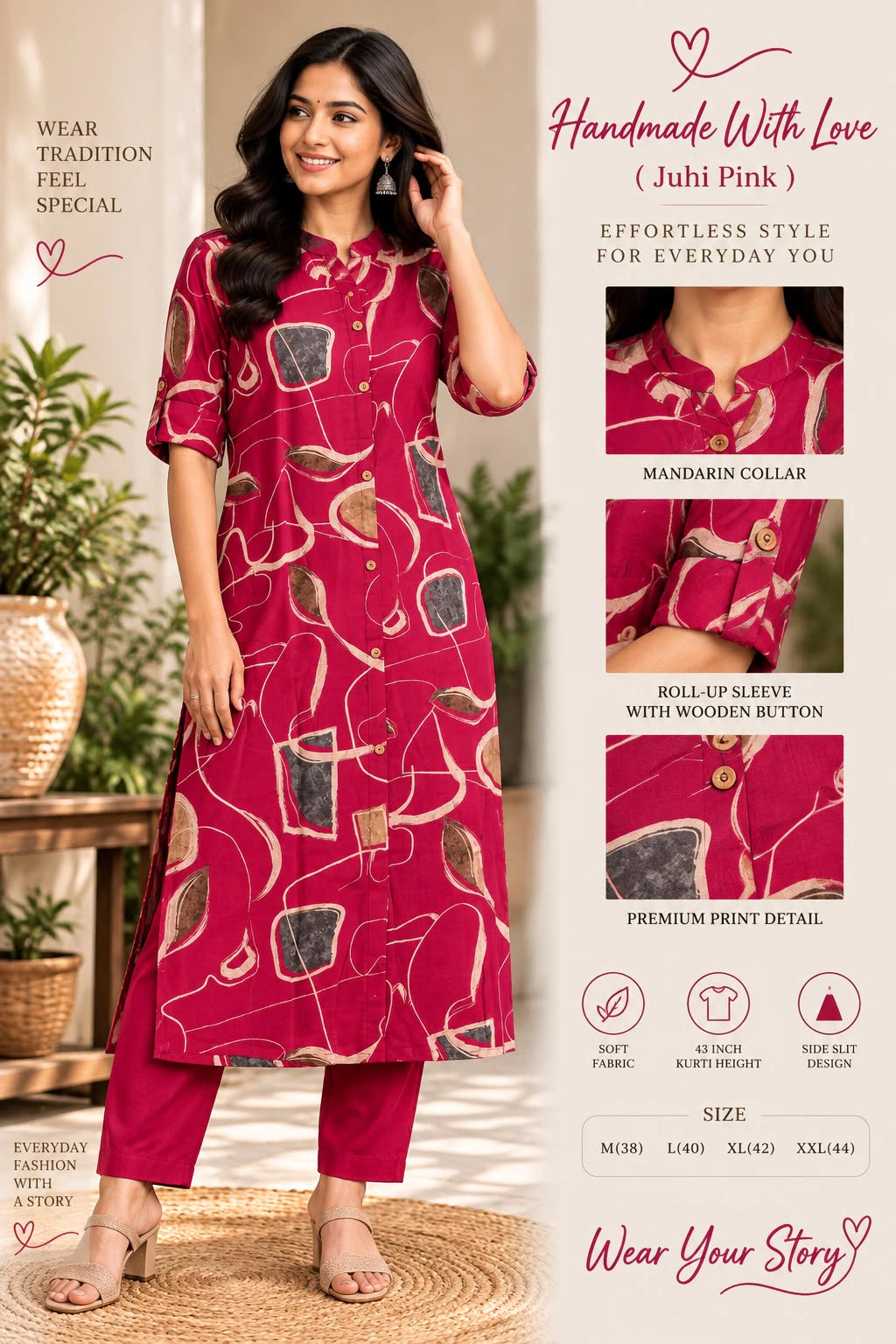 Bamboo Cotton Kurta Set 9