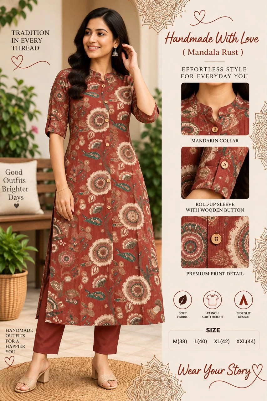 Bamboo Cotton Kurta Set 8