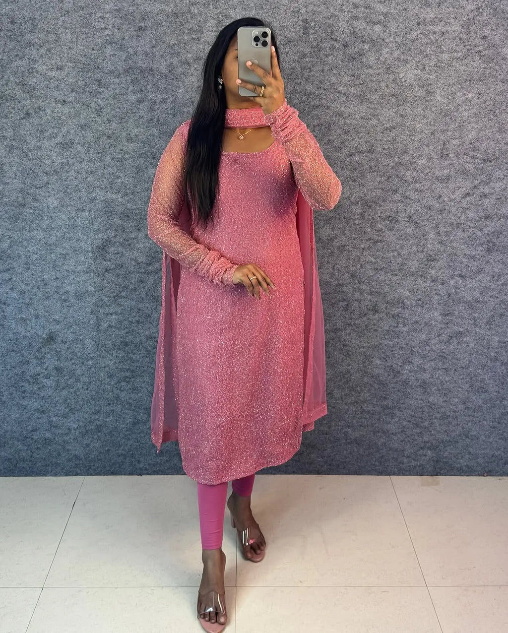 Premium PartyWear Kurti Set With Dupatta 8