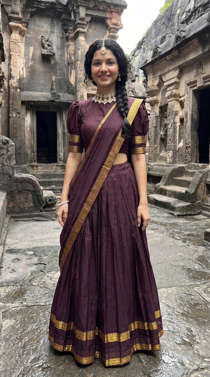 Kanjivaram Silk Lehenga 9