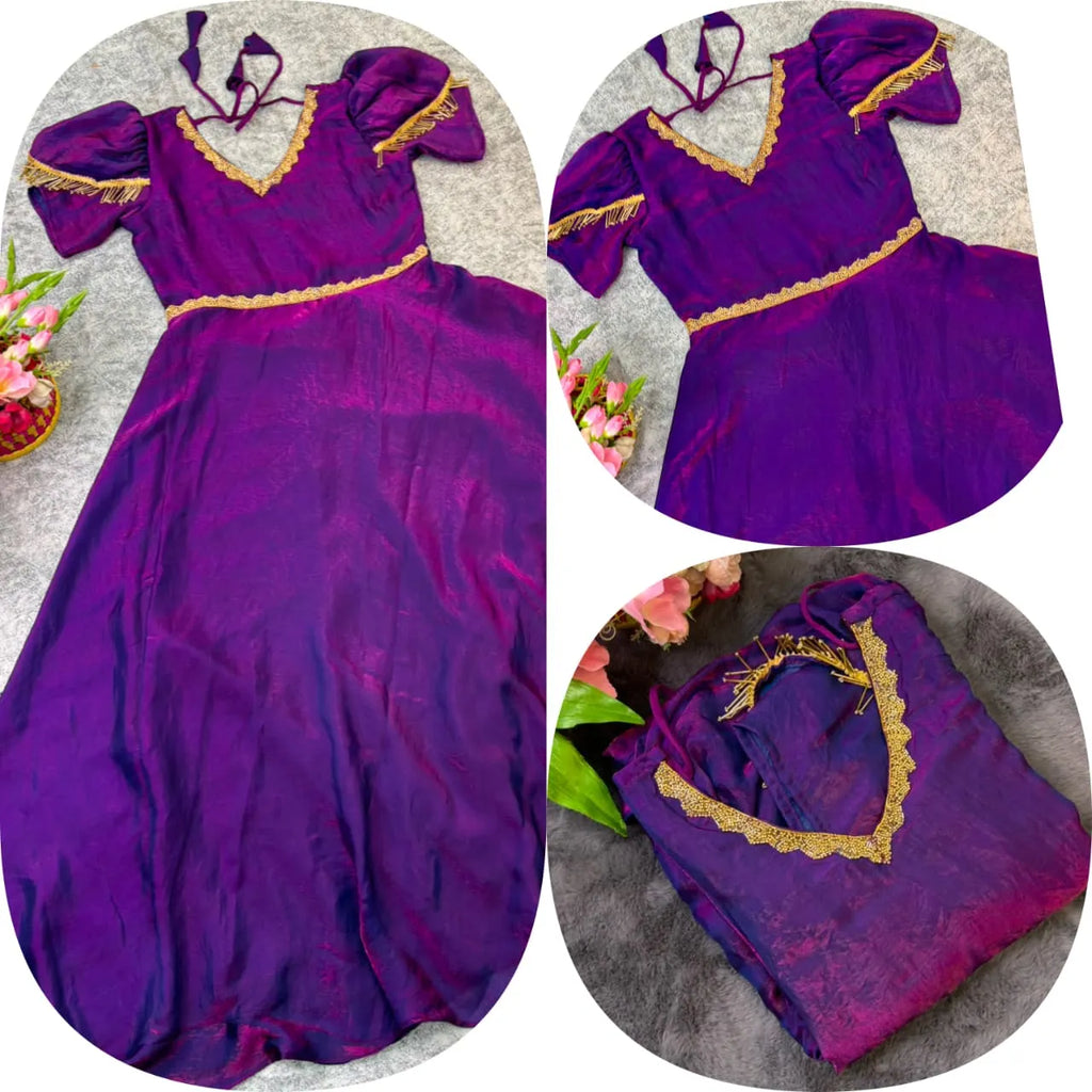 👑👑Premium Muhana Designer Space Silk Gown👑👑 8