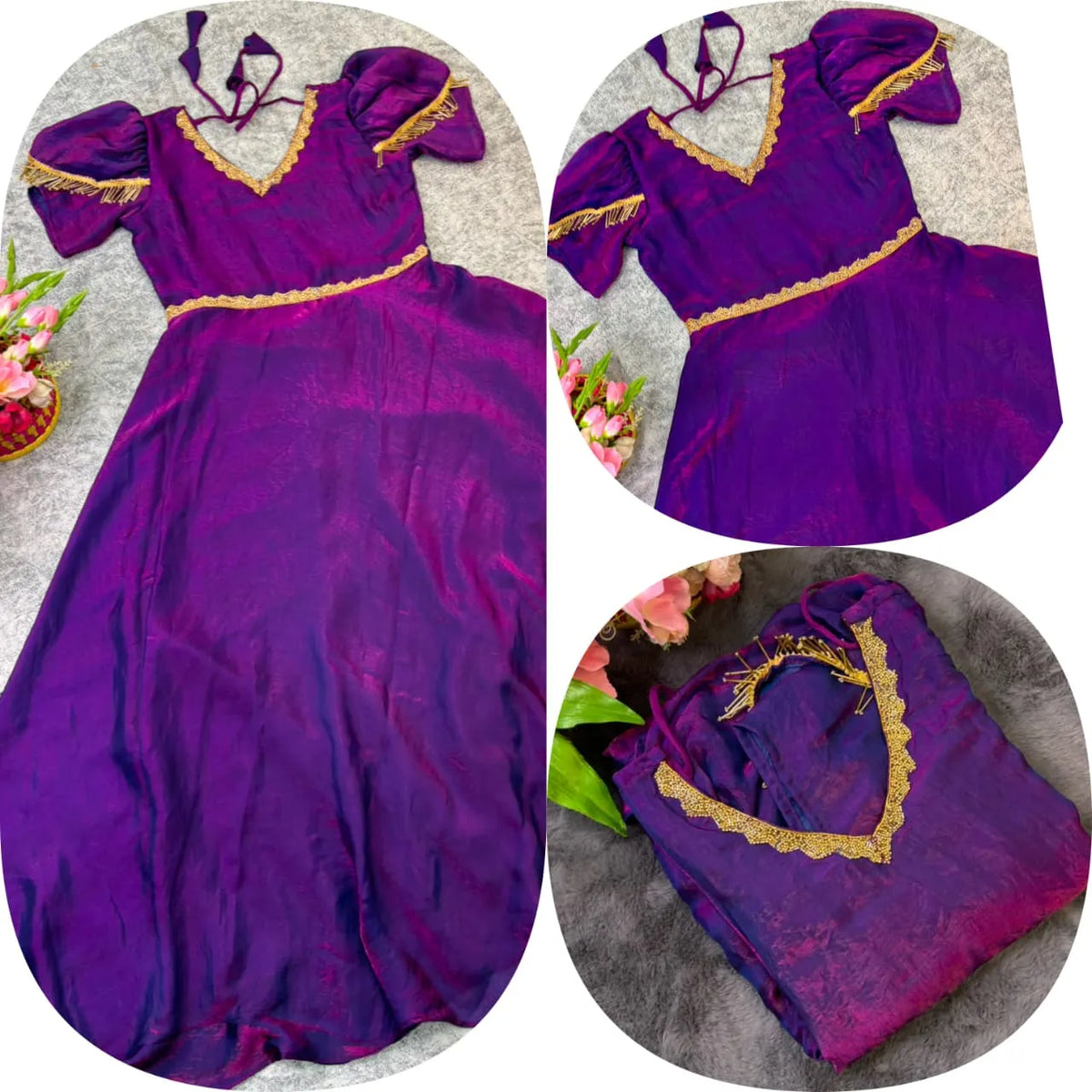 👑👑Premium Muhana Designer Space Silk Gown👑👑 8