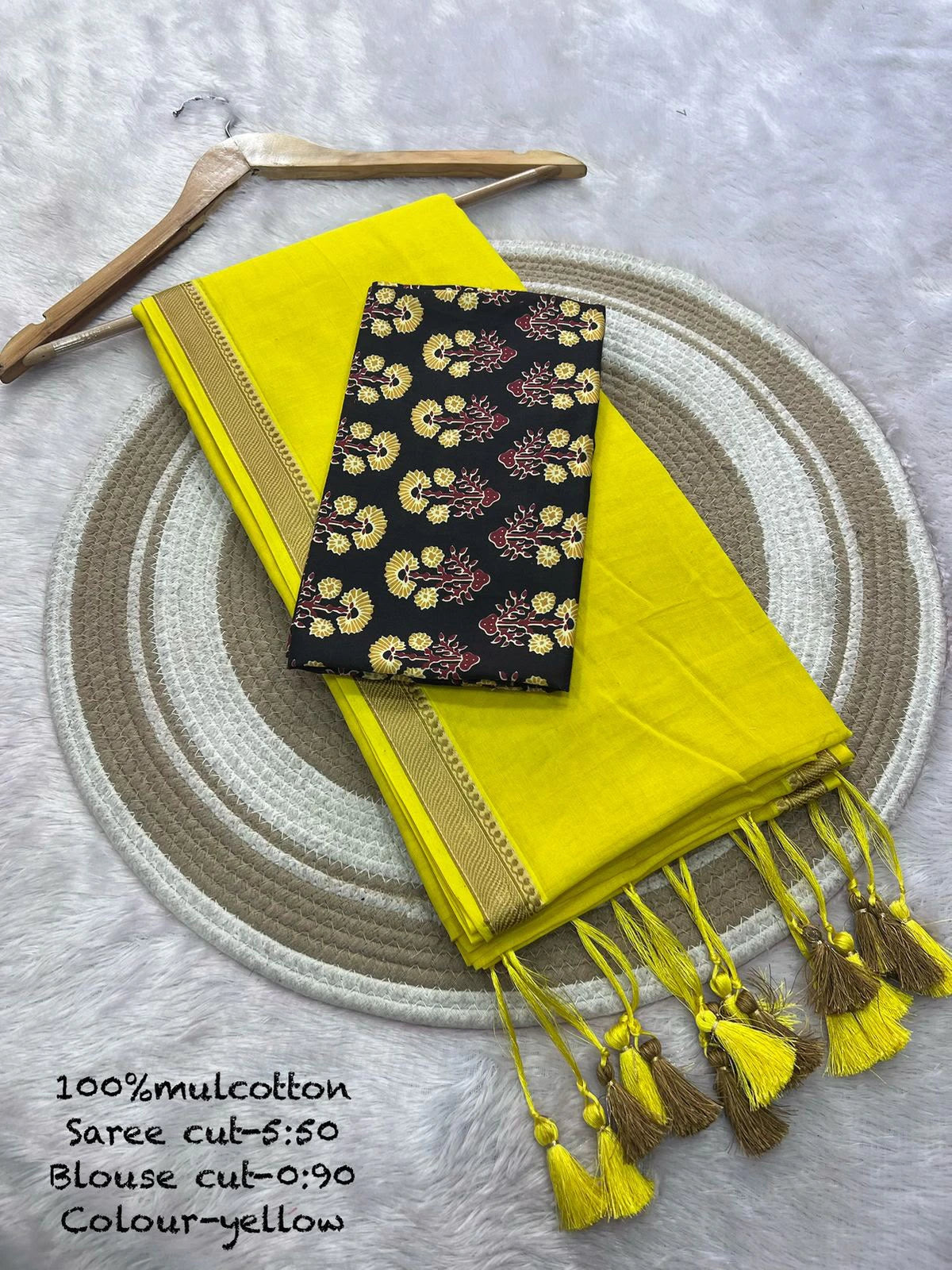 Mul Cotton Saree with Blouse 2