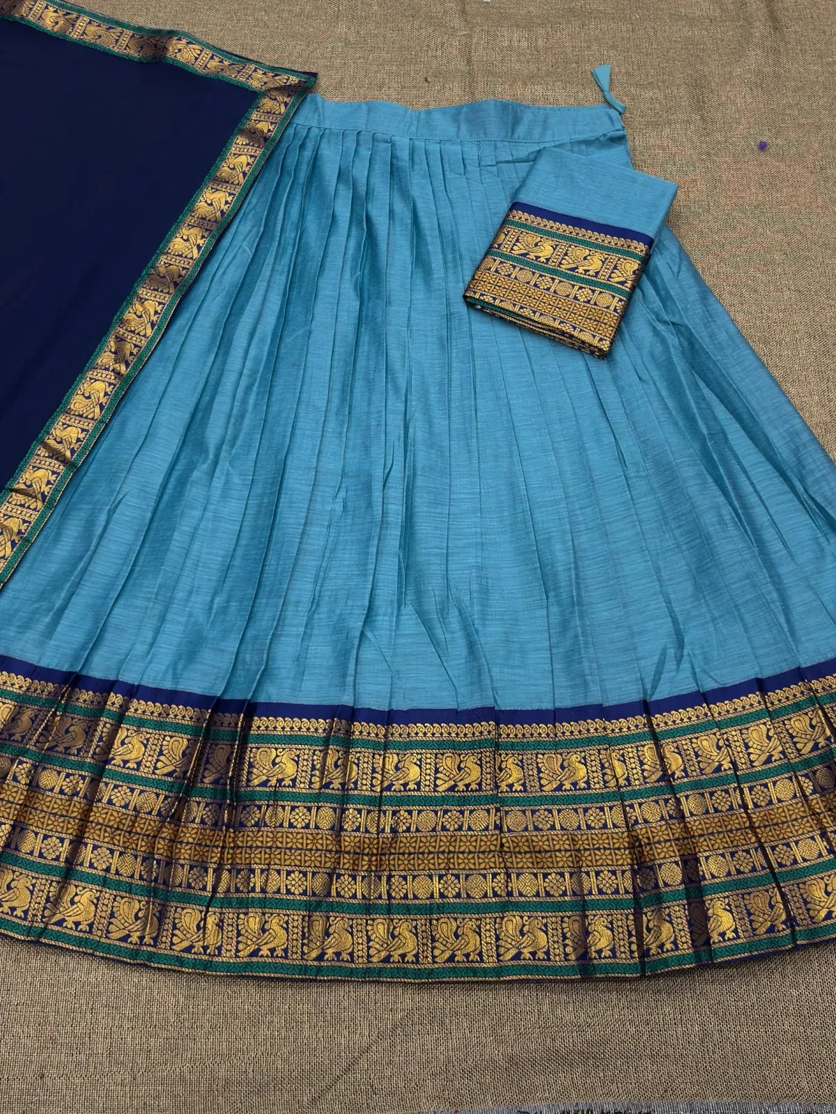 🌷🌷Traditional Kanjivaram Silk Half-Sarees🌷🌷 2