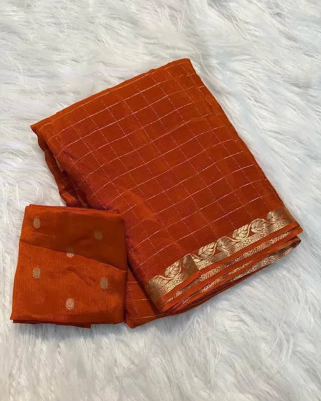 ❤️💜Most Gorgeous Pure Viscose Georgette Sarees With Blouse💜❤️ 10