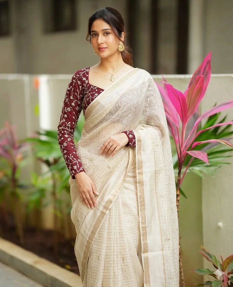 Pure Viscose party wear saree With Velvet shine adorned with sequence work Blouse 1