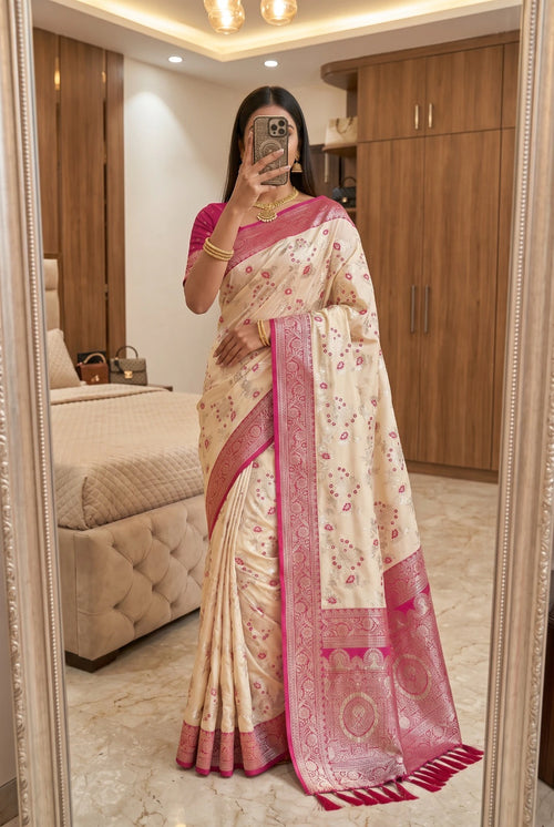 Banarasi Silk Saree with Blouse 1