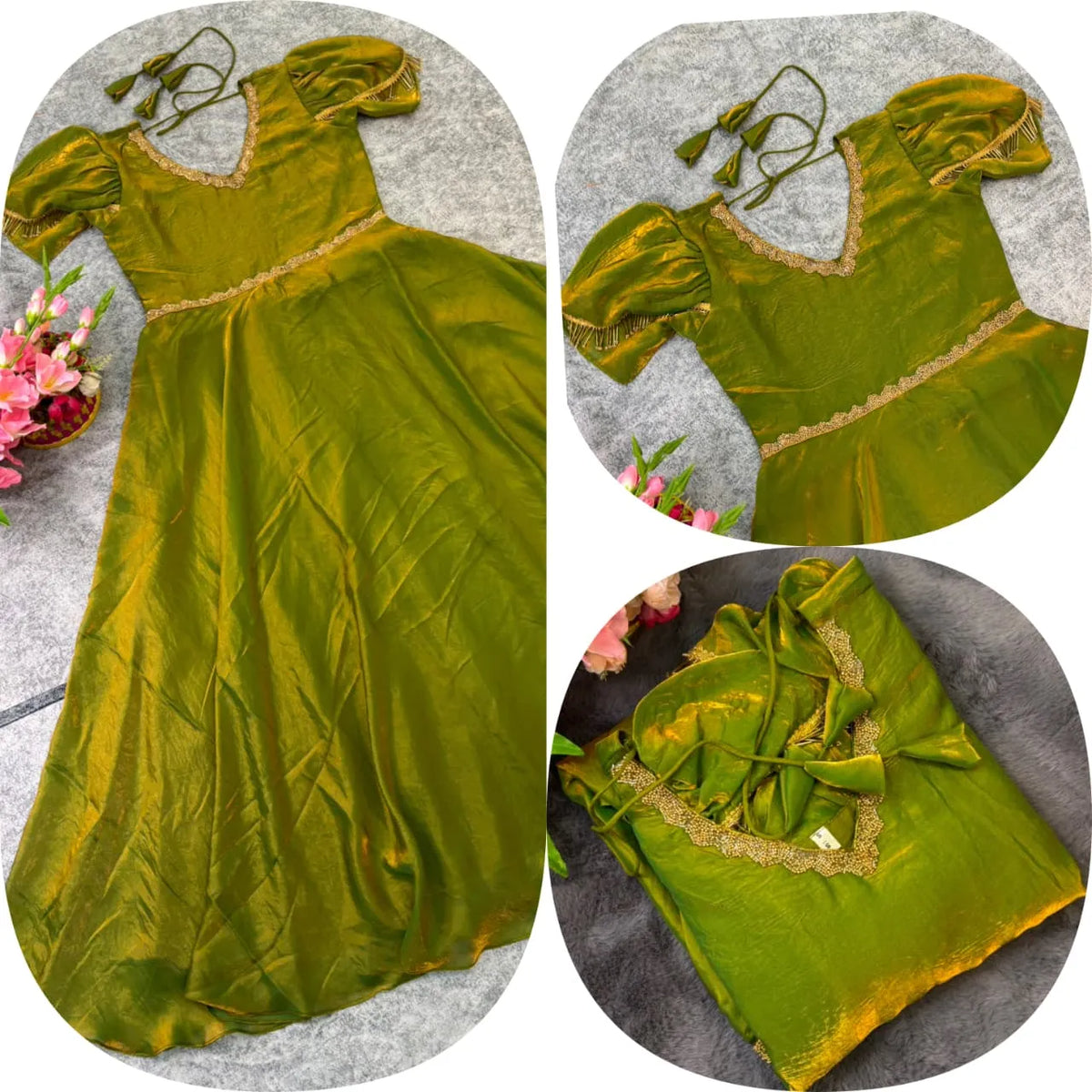 👑👑Premium Muhana Designer Space Silk Gown👑👑 4