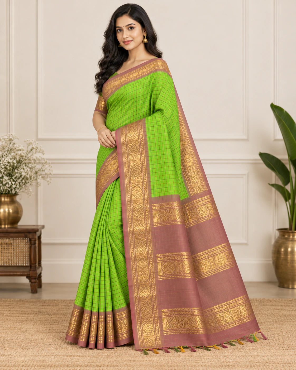 GANGA JAMUNA COTTON WITH BLOUSE 3