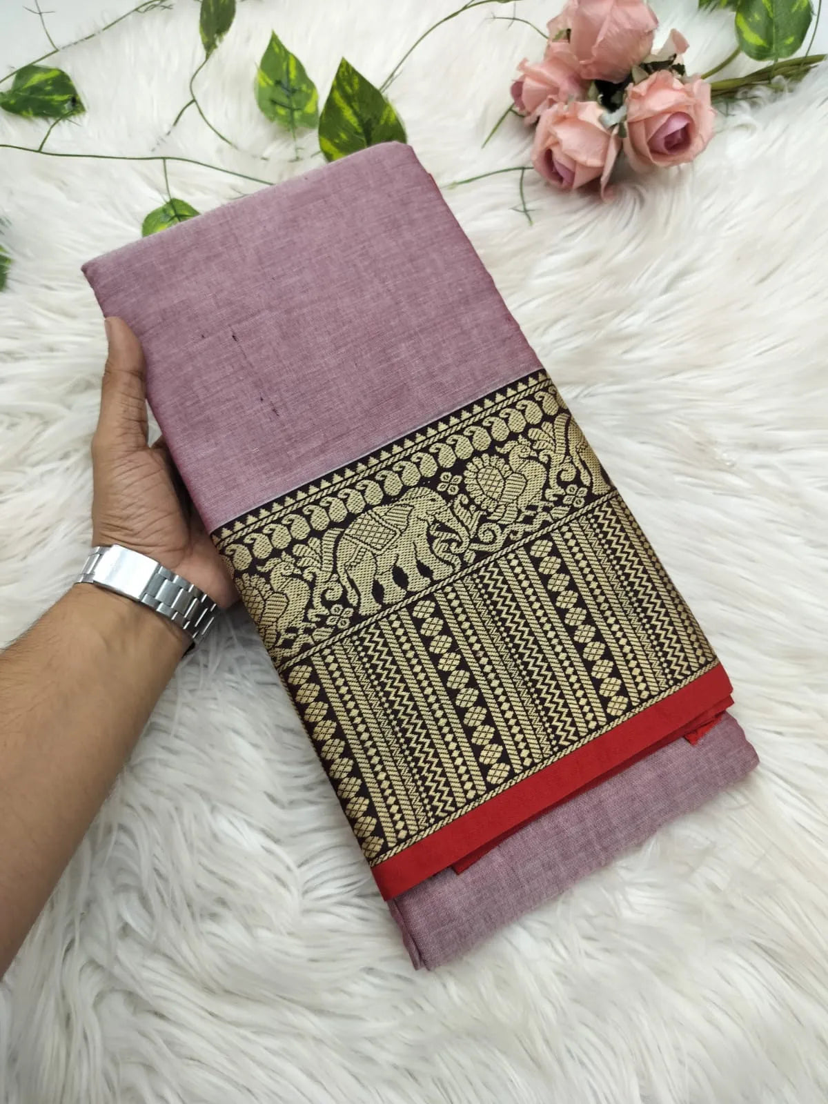 Pure Narayanpet Cotton Saree with Blouse 6