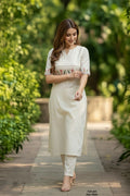 Cotton Embroidered Kurti & Pant Set 2