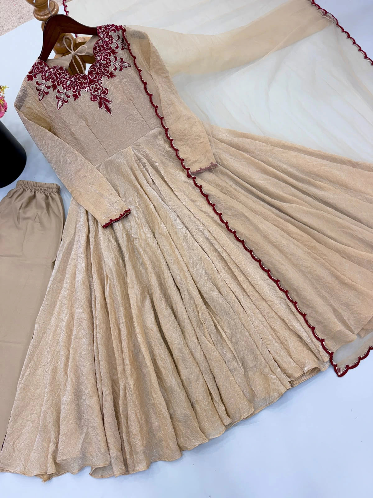 Doremon Crush Embroidered Gown 4