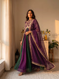 Silk Embroidered Gown Set 7