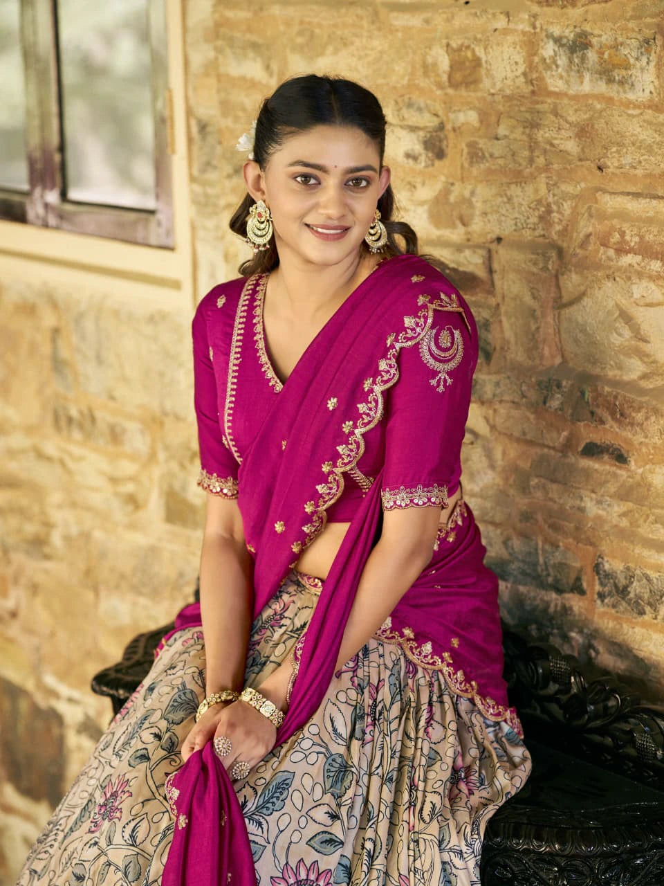 Vichitra Silk Lehenga 3