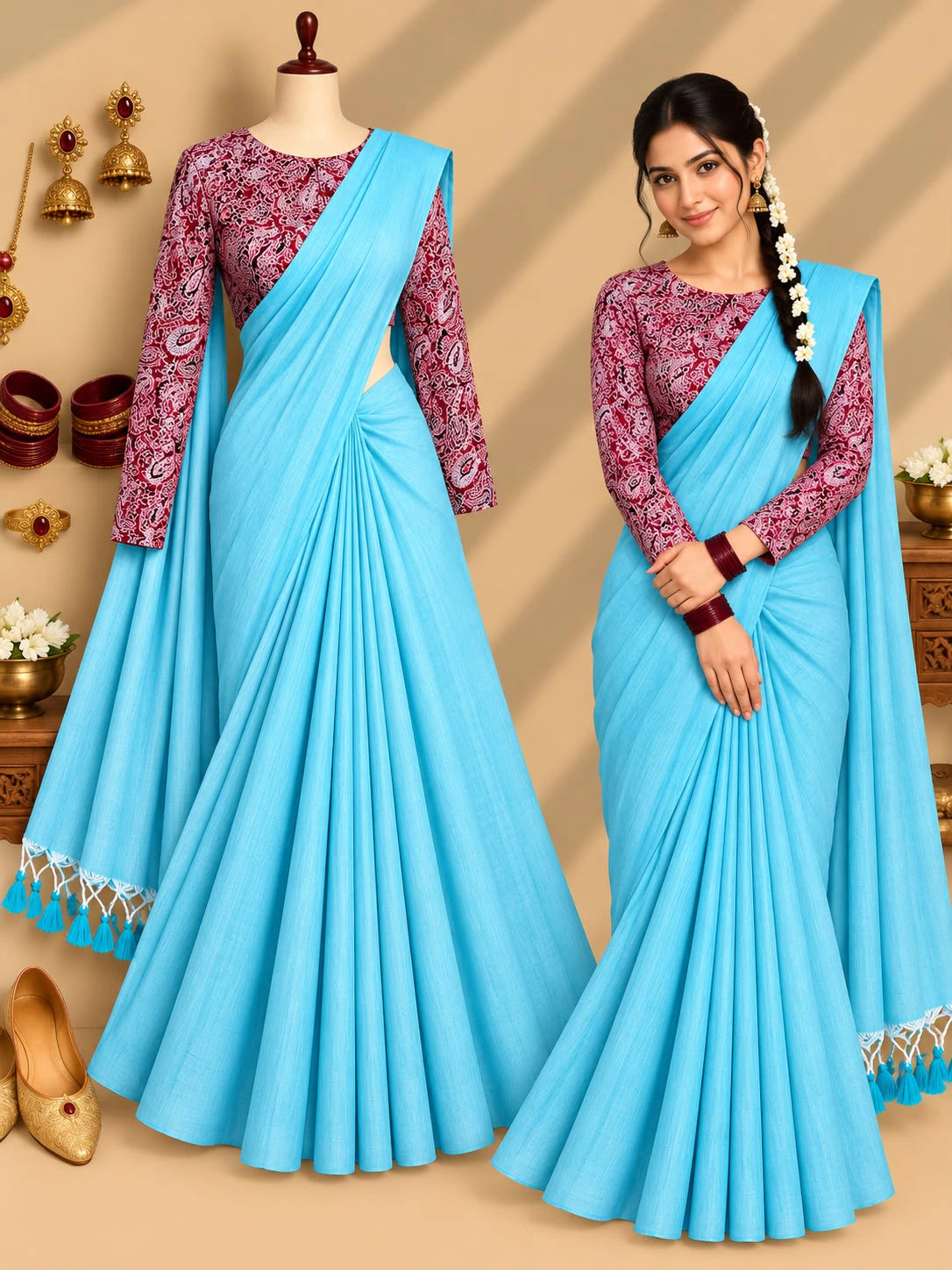 Viral Handloom Khadi Cotton Saree 8
