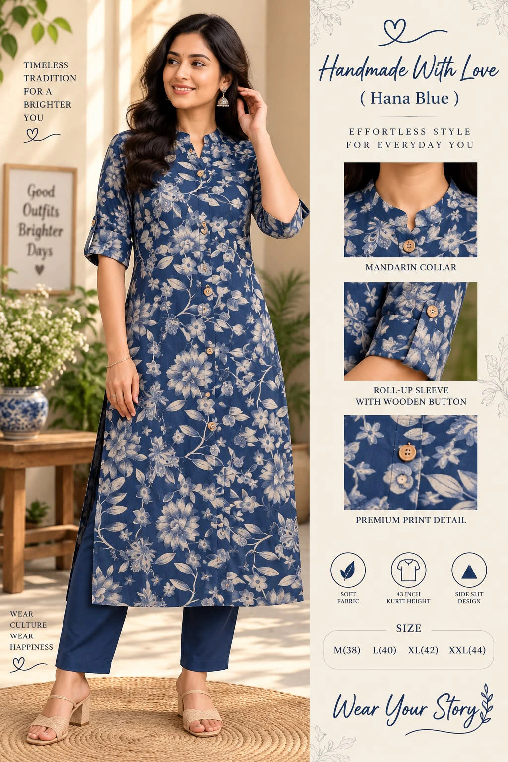 Bamboo Cotton Kurta Set 6