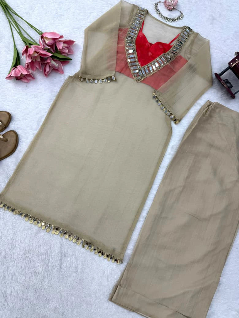 Salsa Silk Gown Set for Women 6