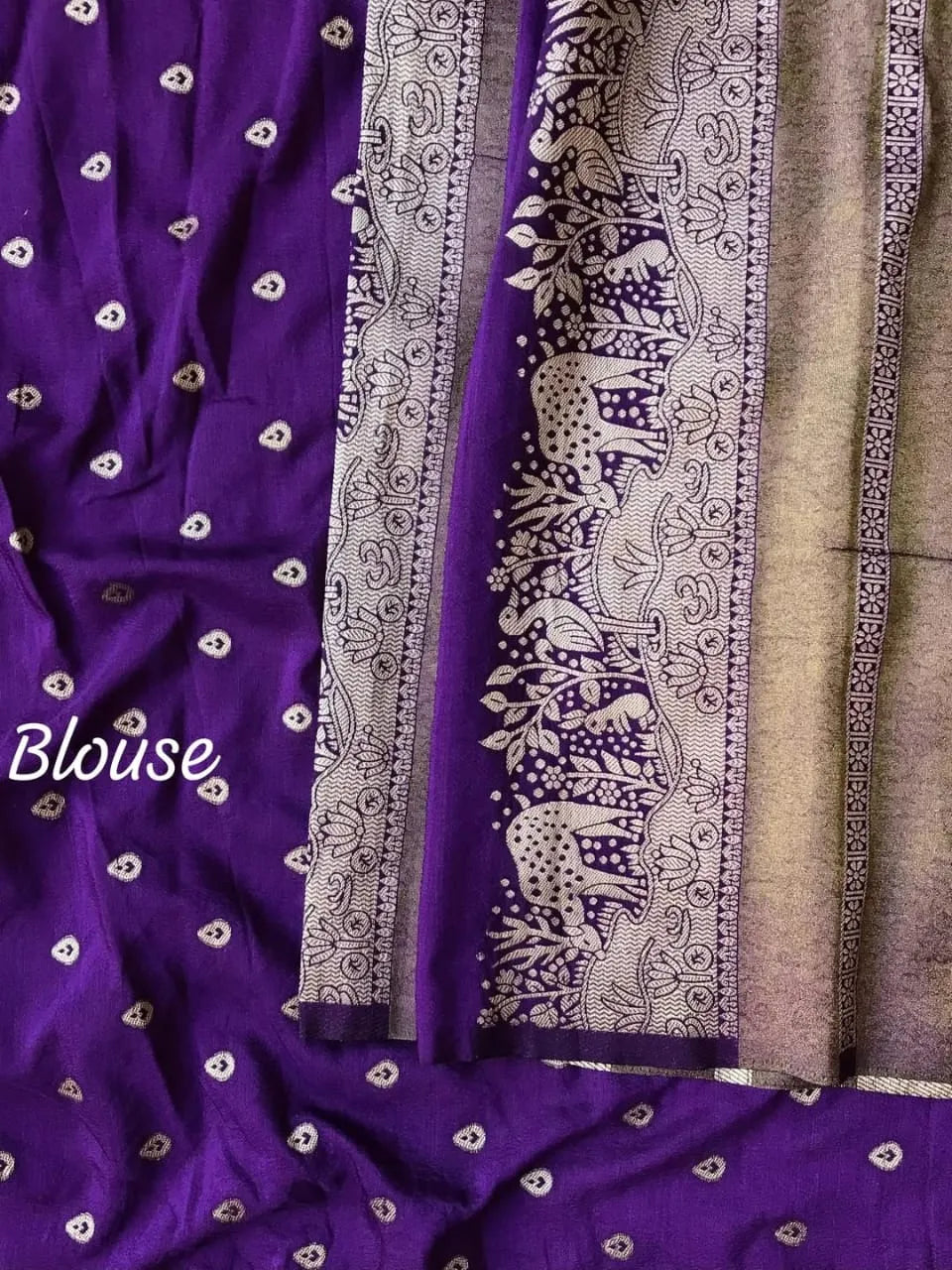 👑👸Insta Viral Khadi Crepe Silk Paithani Saree With Blouse Piece👸👑 10