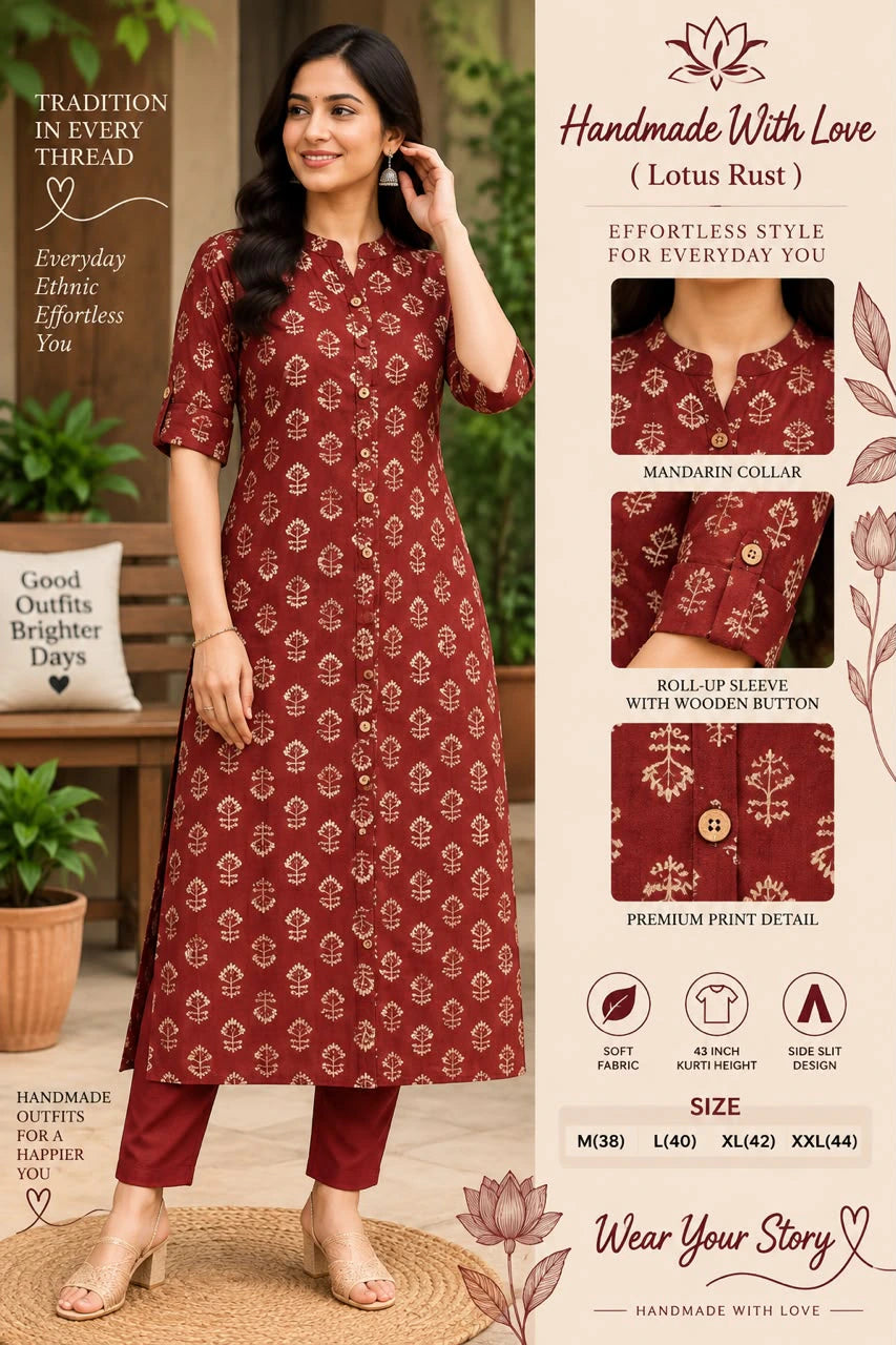 Bamboo Cotton Kurta Set 7