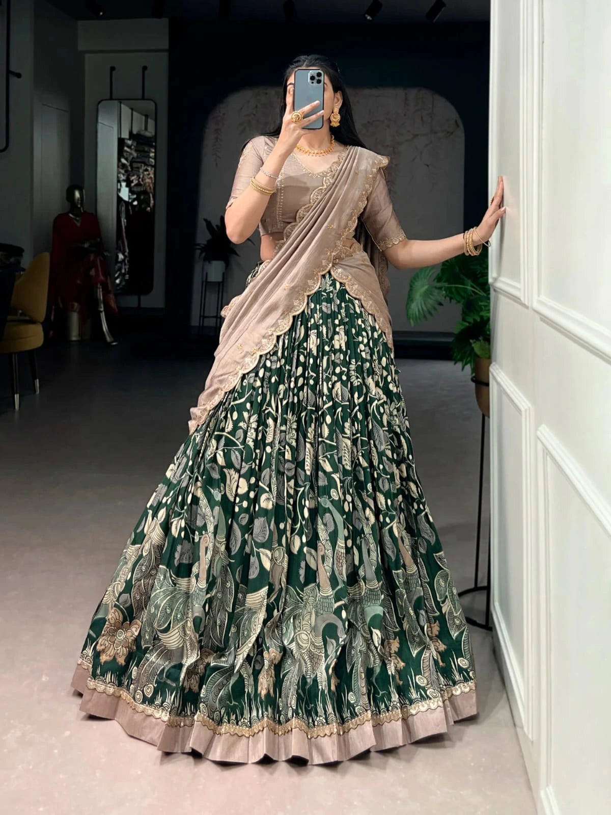 Vichitra Silk Lehenga 9