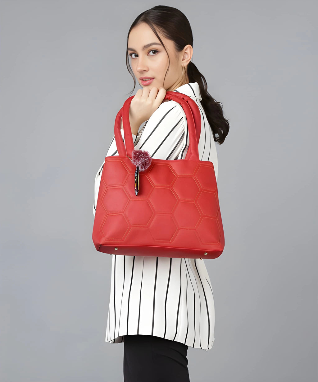 Stylish Women’s Premium Handbag | Elegant PU Leather Tote & Shoulder Bag | Large Capacity Multi-Comp 1