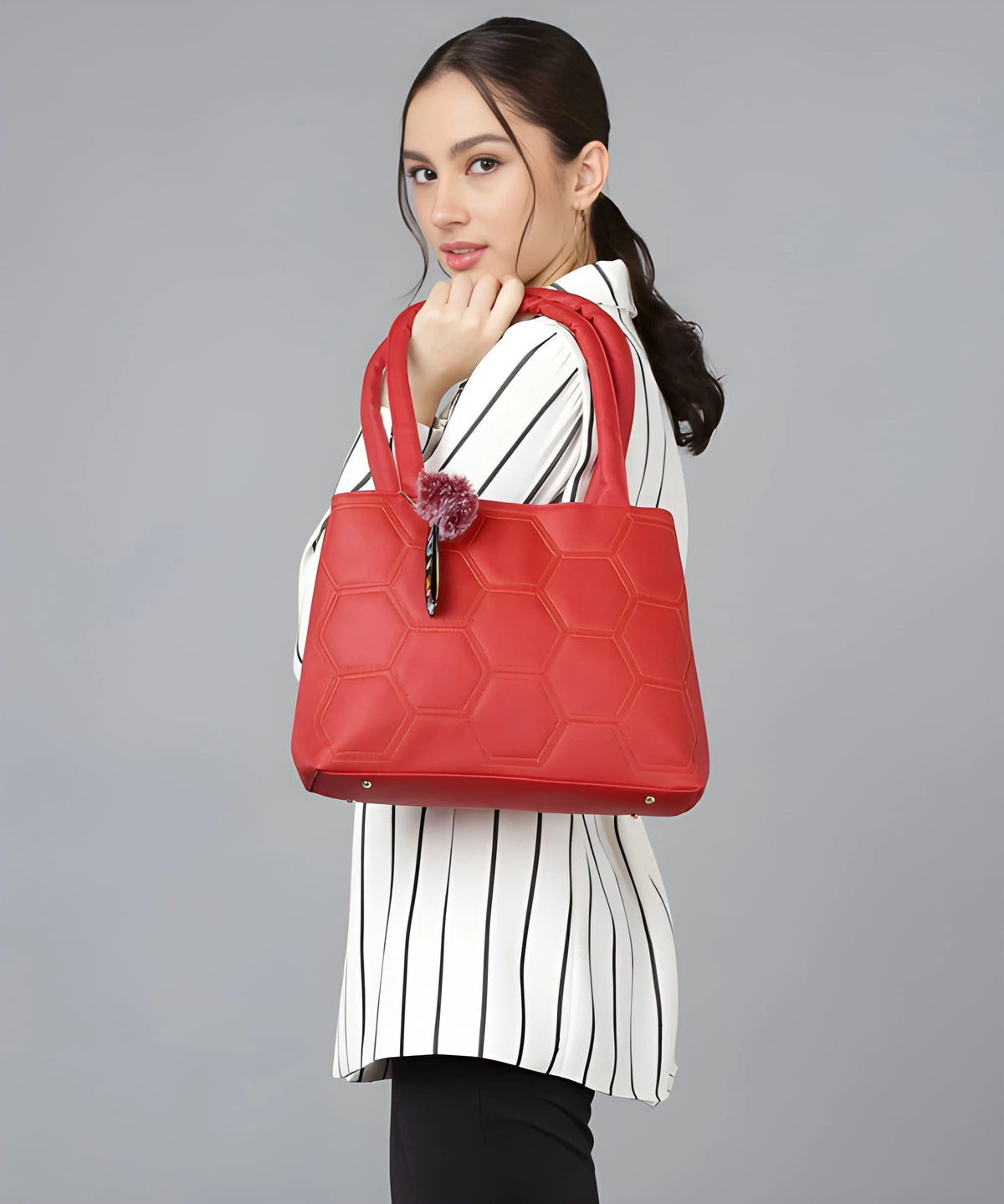 Stylish Women’s Premium Handbag | Elegant PU Leather Tote & Shoulder Bag | Large Capacity Multi-Comp 1