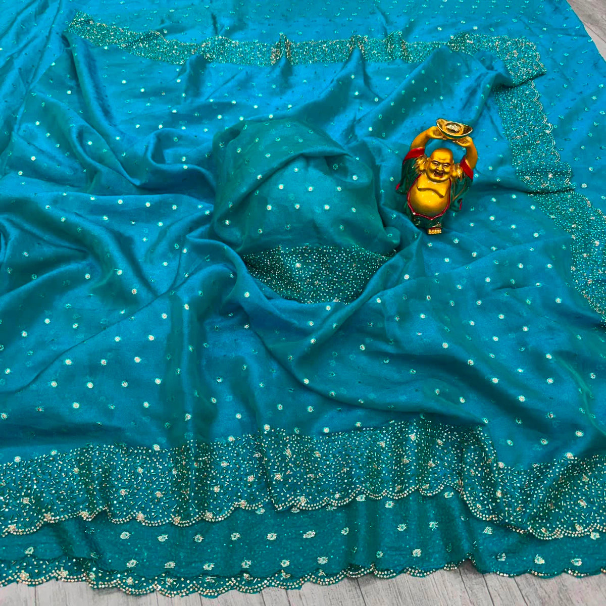 ❤️❤️Most Ever Gorgeous Space Silk Saree With Attractive Blouse Piece😍😍 2