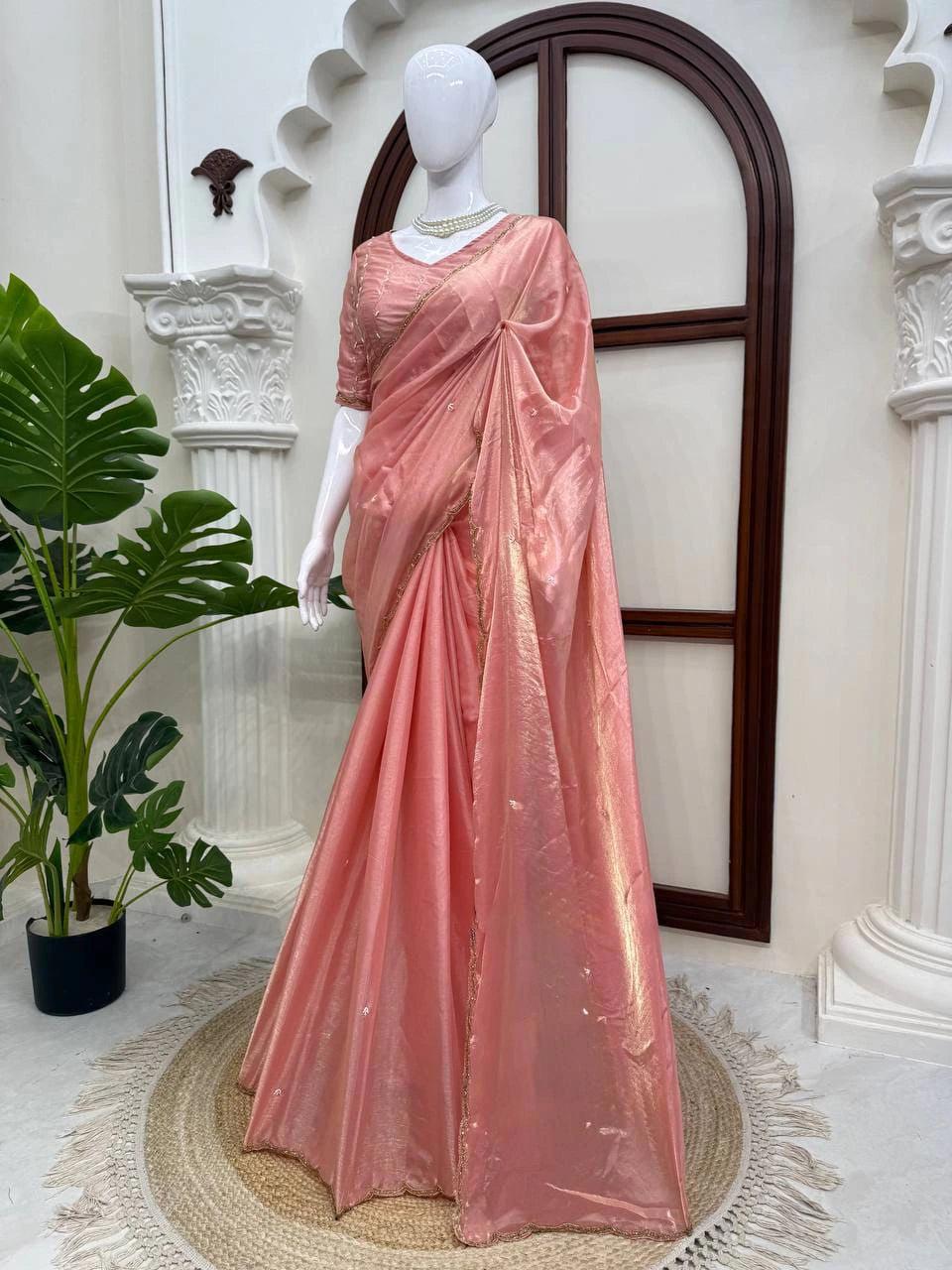 Designer Saree with Hand Work 8