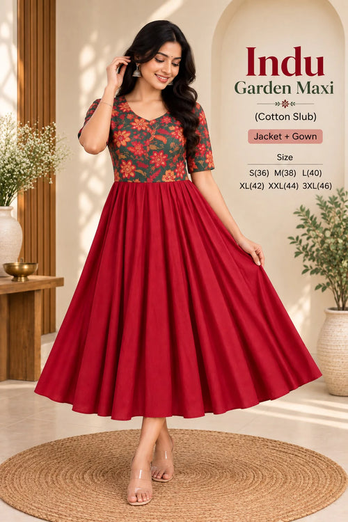 Biscuit Slub Floral Dress 1