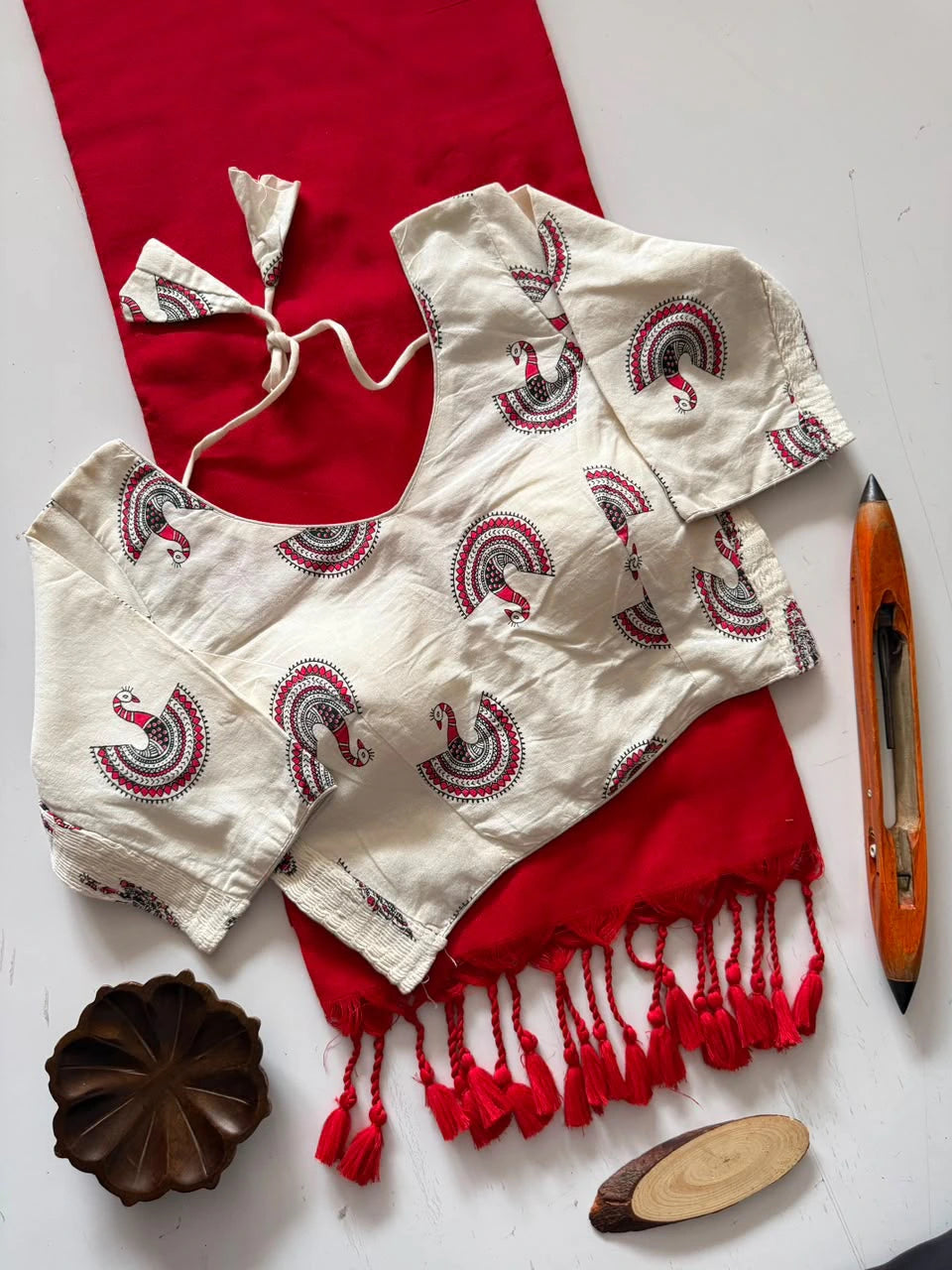 KHADI COTTON with blouse 1