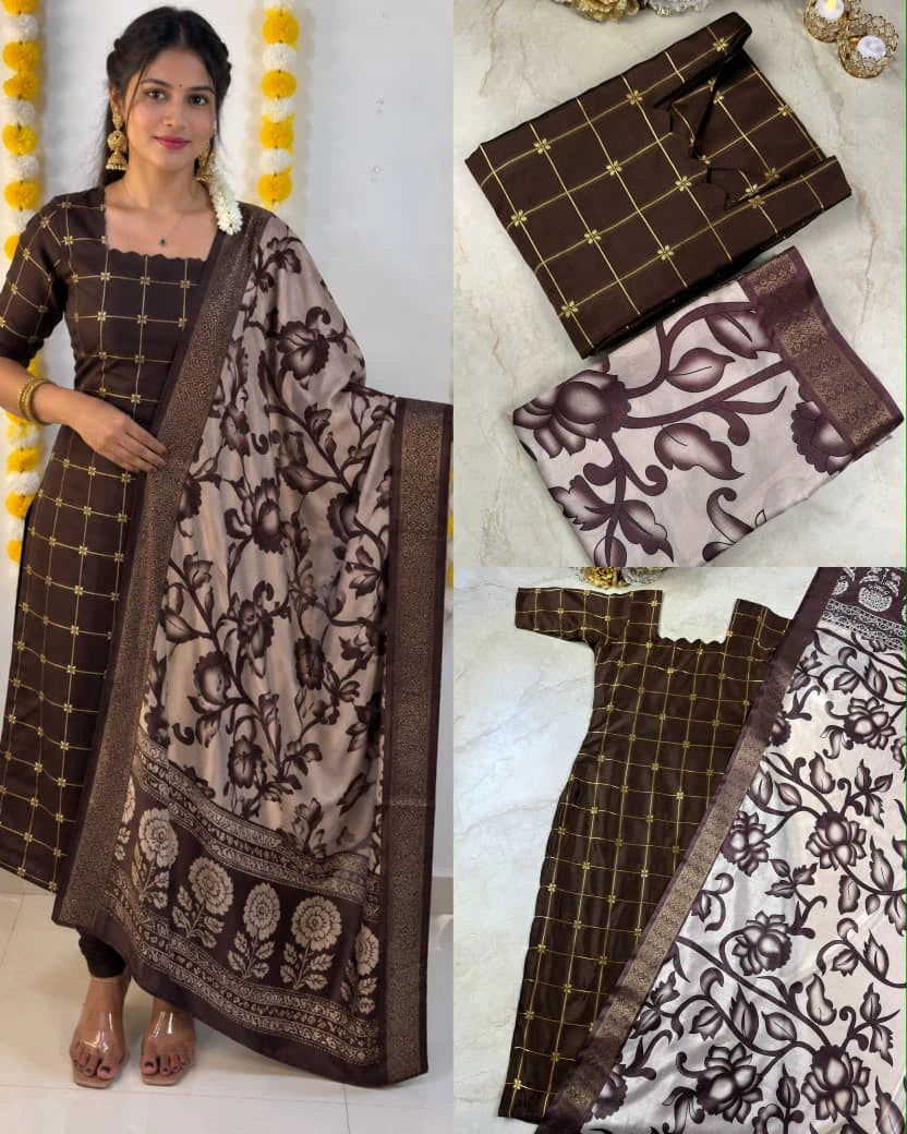 Kurti with Kalamkari Dupatta 5