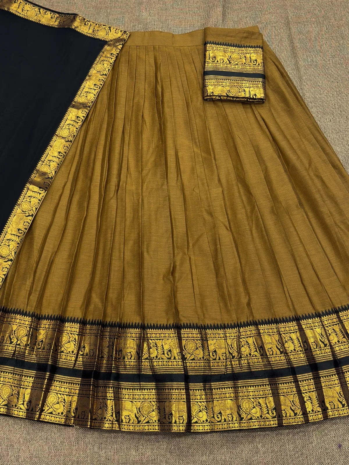 🌷🌷Traditional Kanjivaram Silk Half-Sarees🌷🌷 6