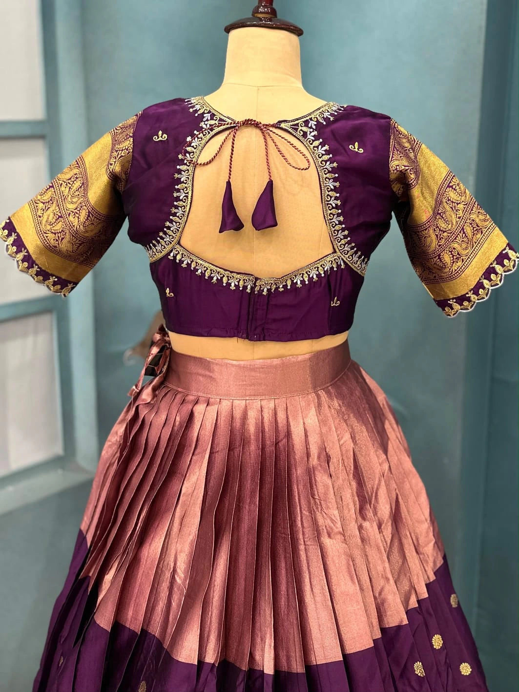 Lehanga collection full stiched Lehenga with Full stiched Designer maggam work blouse with embroider 3