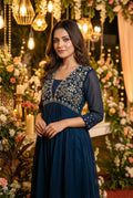Ready to wear gown with embroidery and hand work 1