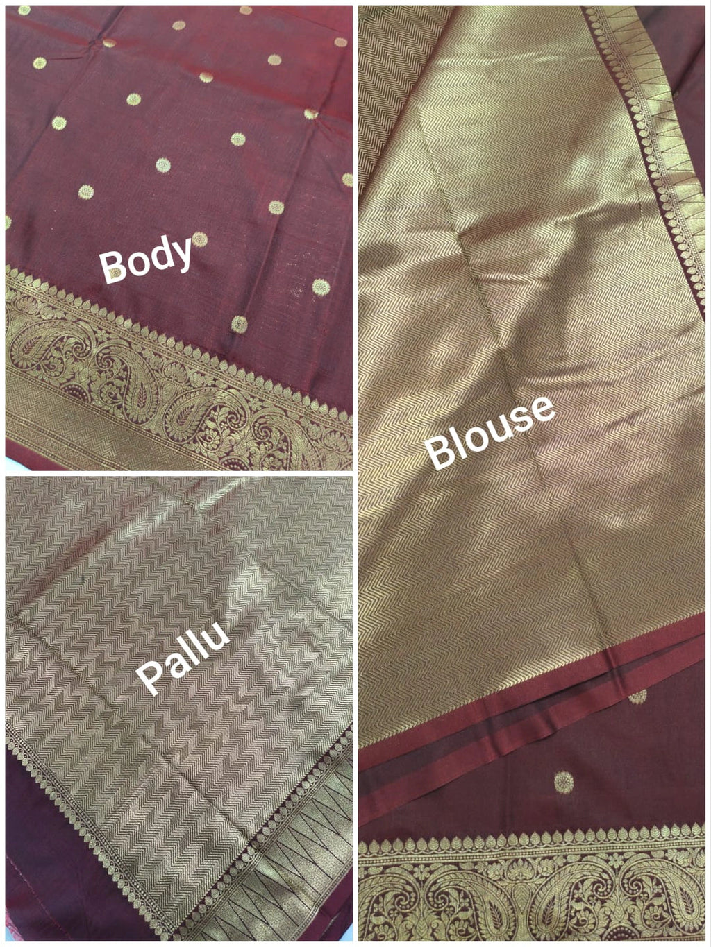 Bridal Silk Saree with Rich Pallu and Blouse 2