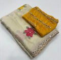 Chiffon Mirror Work Saree 1
