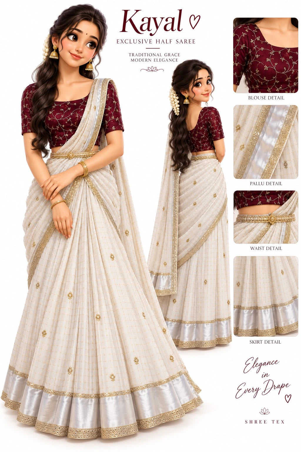 Viscose Georgette Lehenga Set 1