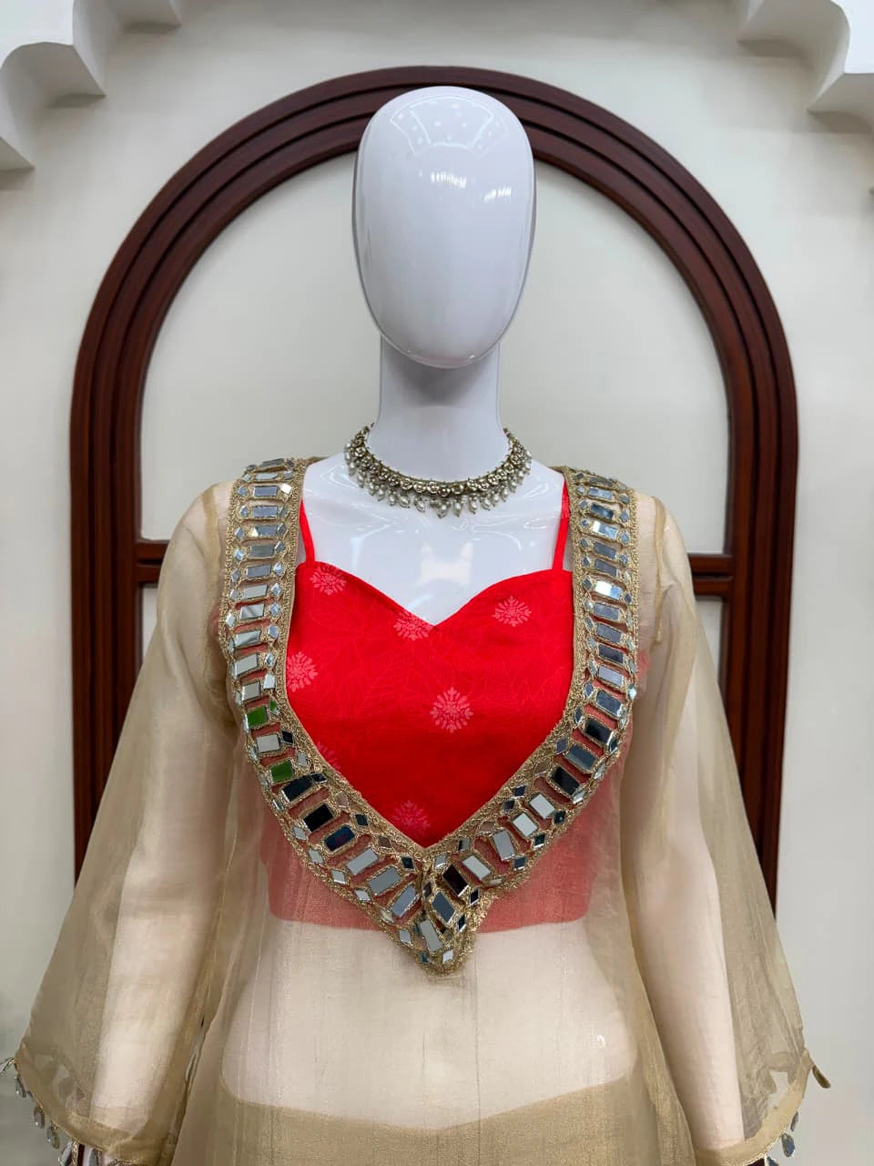 Salsa Silk Gown Set for Women 7